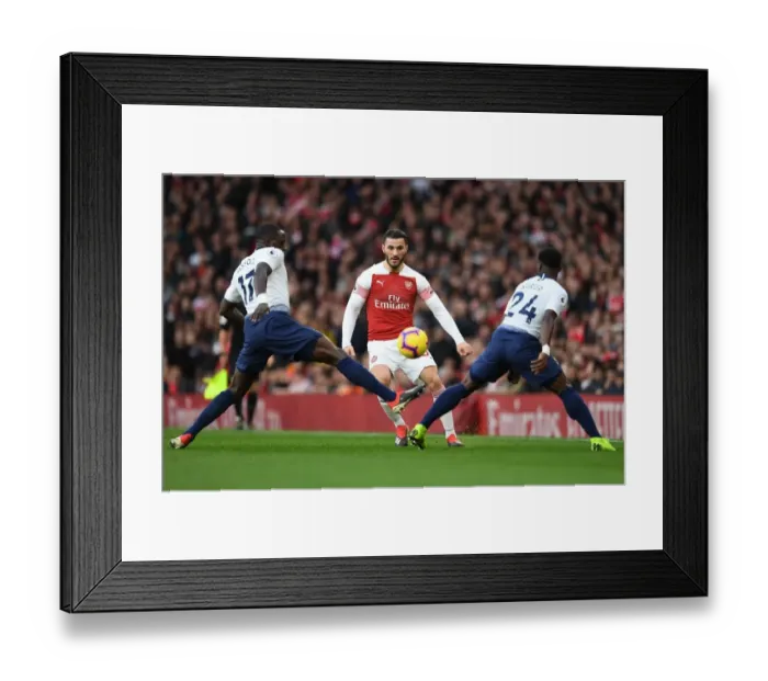 Framed Print : Sead Kolasinac Chips Past Moussa Sissoko and Serge Aurier: Arsenal vs. Tottenham, Premier League 2018-19 Framed Print : Sead Kolasinac Chips Past Moussa Sissoko and Serge Aurier: Arsenal vs. Tottenham, Premier League 2018-19