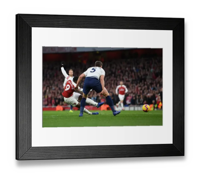 Framed Print : Alexandre Lacazette Scores Third Goal: Arsenal FC vs. Tottenham Hotspur, Premier League 2018-19 Framed Print : Alexandre Lacazette Scores Third Goal: Arsenal FC vs. Tottenham Hotspur, Premier League 2018-19