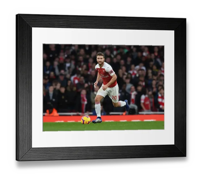 Framed Print : Mustafi in Action: Arsenal vs. Tottenham, Premier League 2018-19 Framed Print : Mustafi in Action: Arsenal vs. Tottenham, Premier League 2018-19