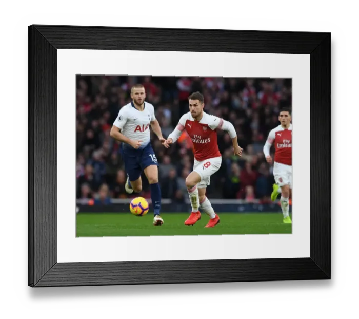 Framed Print : Aaron Ramsey in Action: Arsenal vs. Tottenham, Premier League 2018-19 Framed Print : Aaron Ramsey in Action: Arsenal vs. Tottenham, Premier League 2018-19