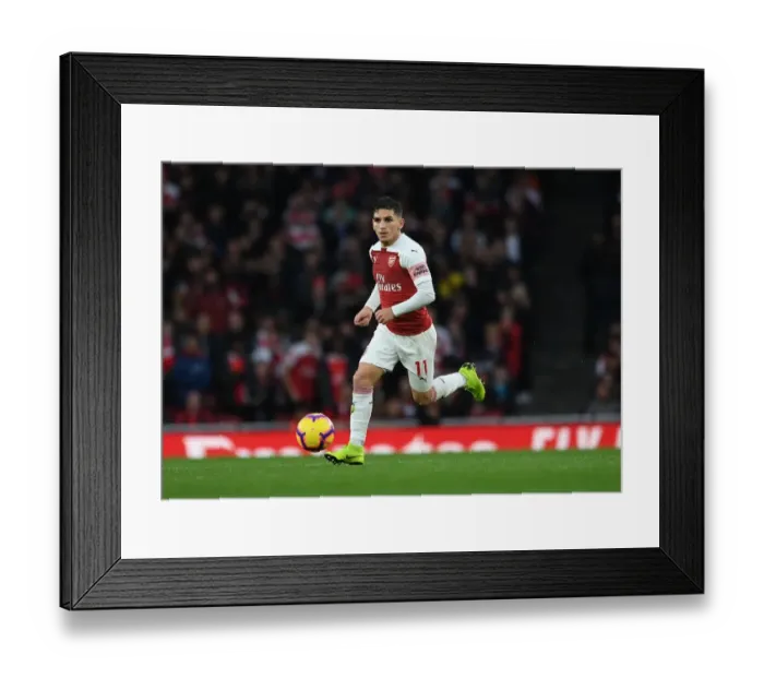 Framed Print : Lucas Torreira in Action: Arsenal vs. Tottenham, Premier League 2018-19