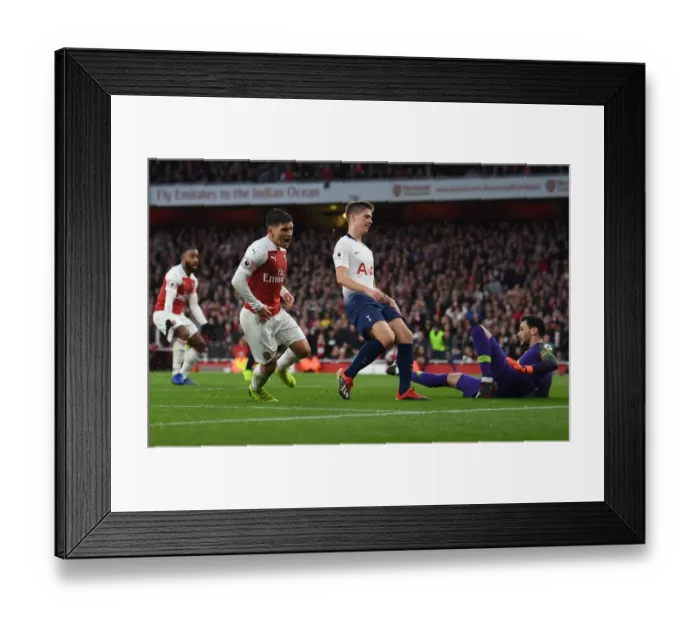 Framed Print : Torreira's Brace: Arsenal's Thrilling Victory Over Tottenham in the 2018-19 Premier League Framed Print : Torreira's Brace: Arsenal's Thrilling Victory Over Tottenham in the 2018-19 Premier League