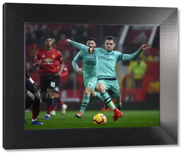 Aaron Ramsey in Action: Premier League Showdown between Manchester United and Arsenal (2018-19)