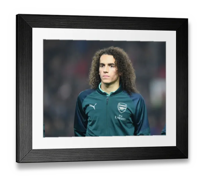 Framed Print : Guendouzi Focused: Arsenal vs Manchester United, Premier League 2018-19
