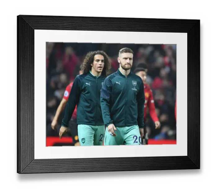 Framed Print : Arsenal's Guendouzi and Mustafi Before Manchester United Clash (2018-19) Framed Print : Arsenal's Guendouzi and Mustafi Before Manchester United Clash (2018-19)