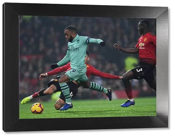 Lacazette's Dramatic Double: Overcoming Rojo and Bailly's Defense at Old Trafford - Manchester United vs. Arsenal (2018-19)