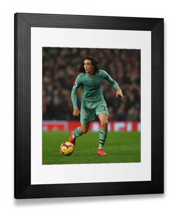 Framed Print : Guendouzi in Action: Manchester United vs. Arsenal, Premier League 2018-19