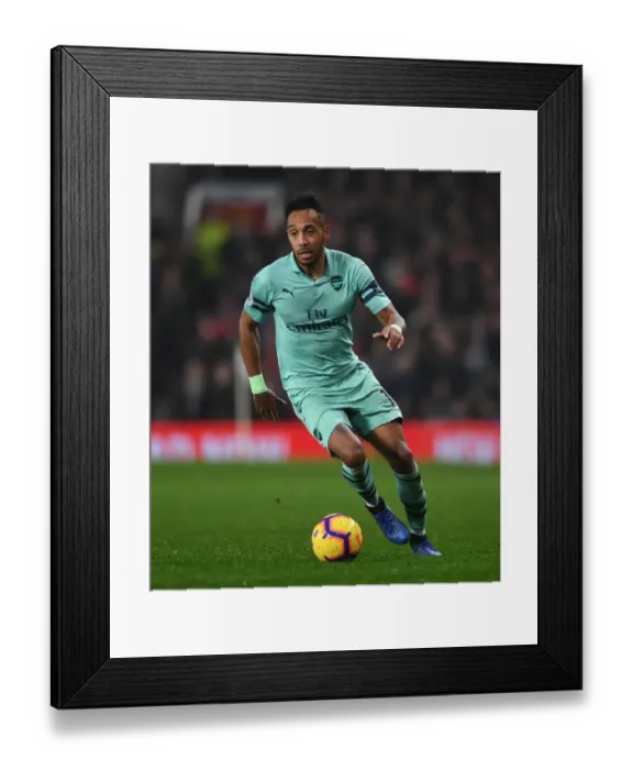Framed Print : Pierre-Emerick Aubameyang Faces Manchester United in Premier League Showdown (2018-19) Framed Print : Pierre-Emerick Aubameyang Faces Manchester United in Premier League Showdown (2018-19)