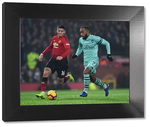 Alexandre Lacazette in Action: Manchester United vs. Arsenal FC, Premier League (2018-19)