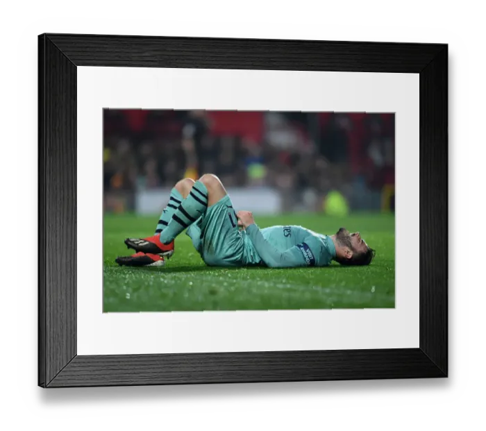 Framed Print : Sead Kolasinac in Action: Manchester United vs. Arsenal, Premier League (2018-19)