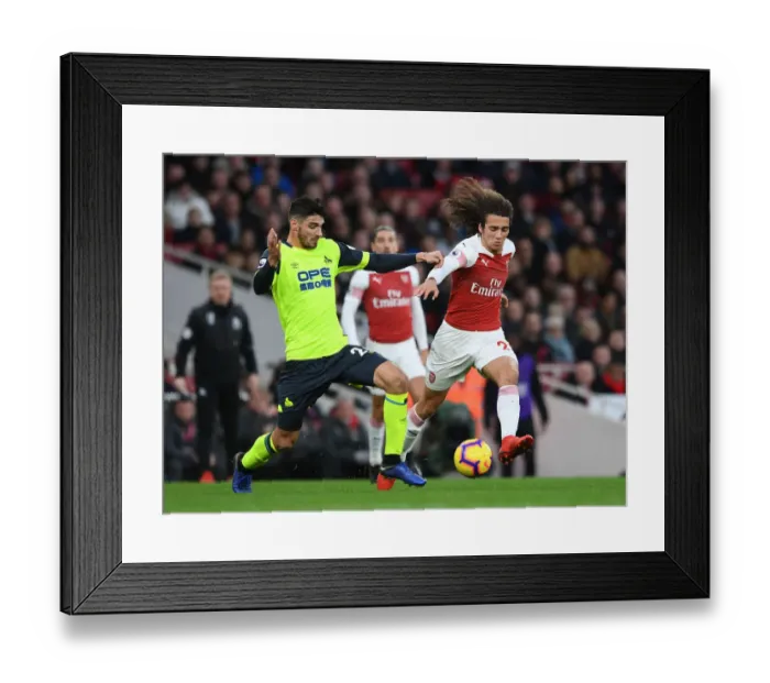 Framed Print : Arsenal's Guendouzi Clashes with Schindler in Premier League Showdown Framed Print : Arsenal's Guendouzi Clashes with Schindler in Premier League Showdown