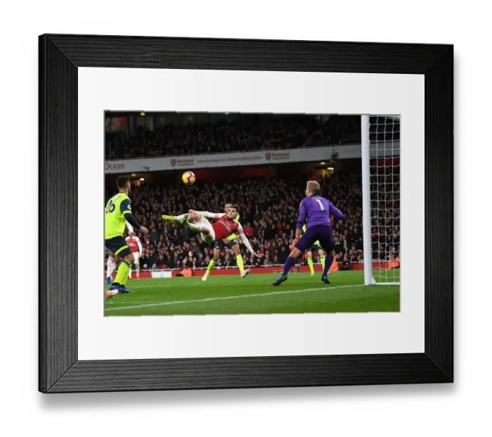 Framed Print : Lucas Torreira's Goal: Arsenal's Triumph Over Huddersfield Town (Premier League 2018-19)
