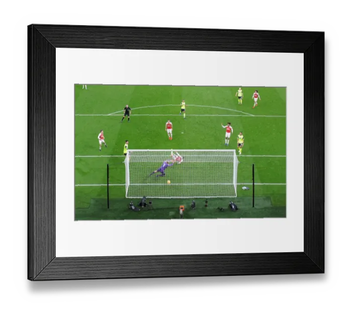 Framed Print : Lucas Torreira's Goal: Arsenal's Triumph Over Huddersfield Town, Premier League 2018-19