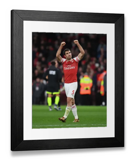 Framed Print : Sokratis Reacts: Arsenal vs Huddersfield Town, Premier League 2018-19 Framed Print : Sokratis Reacts: Arsenal vs Huddersfield Town, Premier League 2018-19