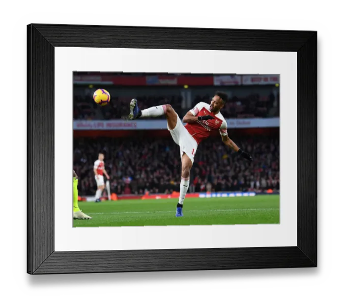 Framed Print : Arsenal's Aubameyang Shines in Premier League Clash Against Huddersfield Framed Print : Arsenal's Aubameyang Shines in Premier League Clash Against Huddersfield