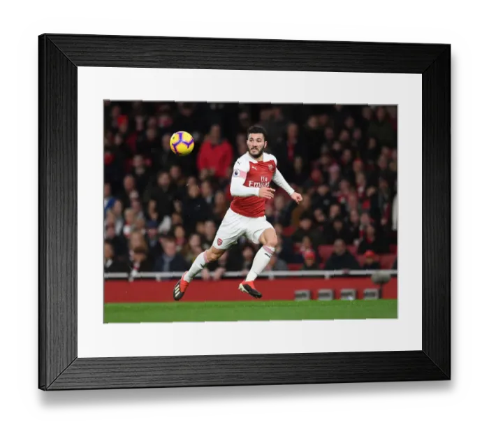 Framed Print : Sead Kolasinac: In Action for Arsenal Against Huddersfield Town (2018-19) Framed Print : Sead Kolasinac: In Action for Arsenal Against Huddersfield Town (2018-19)