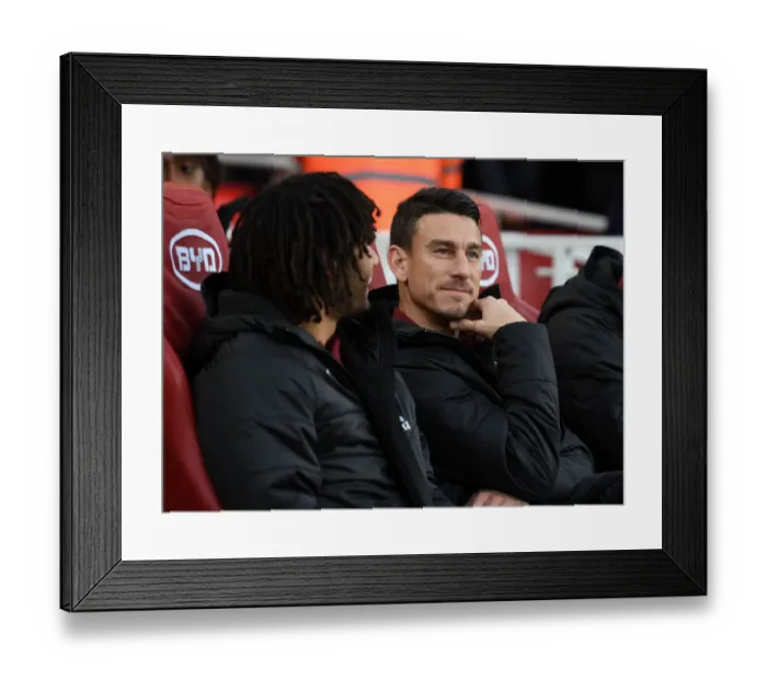 Framed Print : Laurent Koscielny: Focused Ahead of Arsenal vs Huddersfield Premier League Clash Framed Print : Laurent Koscielny: Focused Ahead of Arsenal vs Huddersfield Premier League Clash
