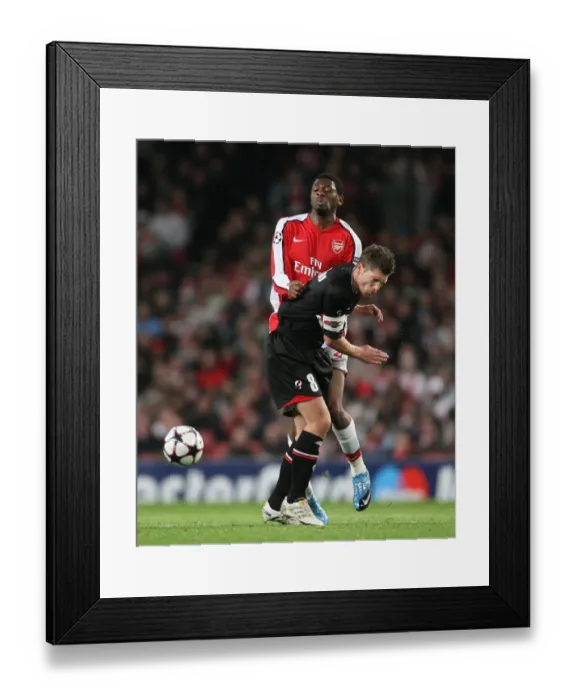Framed Print : Abou Diaby vs. Stijn Schaars: Arsenal's Dominance in Group H - Arsenal 4:1 AZ Alkmaar Framed Print : Abou Diaby vs. Stijn Schaars: Arsenal's Dominance in Group H - Arsenal 4:1 AZ Alkmaar