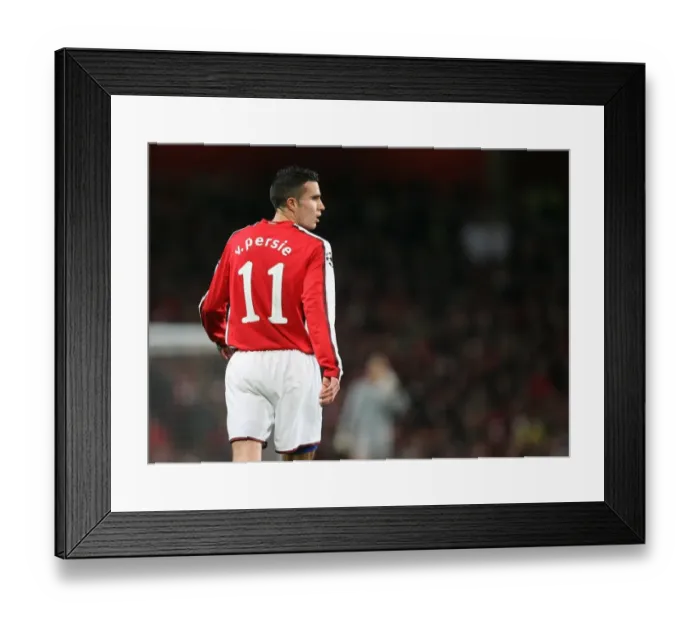 Framed Print : Robin van Persie's Brilliant Performance: Arsenal's 4-1 Victory in Champions League Group H Framed Print : Robin van Persie's Brilliant Performance: Arsenal's 4-1 Victory in Champions League Group H