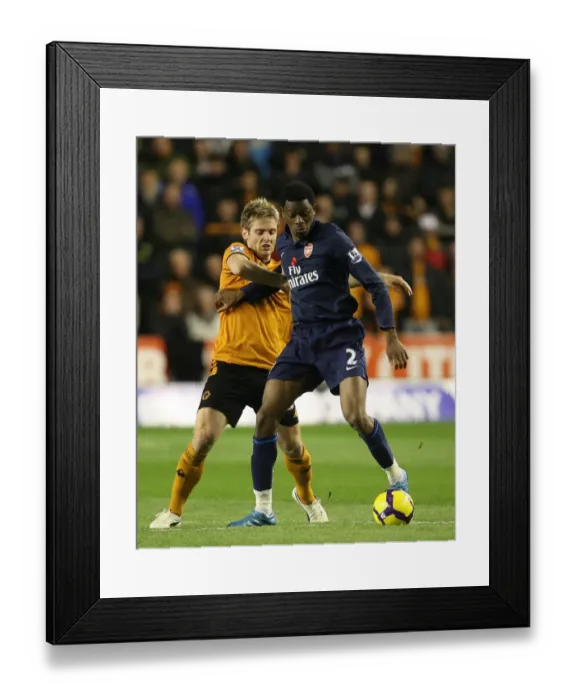 Framed Print : Abou Diaby (Arsenal) Kevin Doyle (Wolves) Framed Print : Abou Diaby (Arsenal) Kevin Doyle (Wolves)