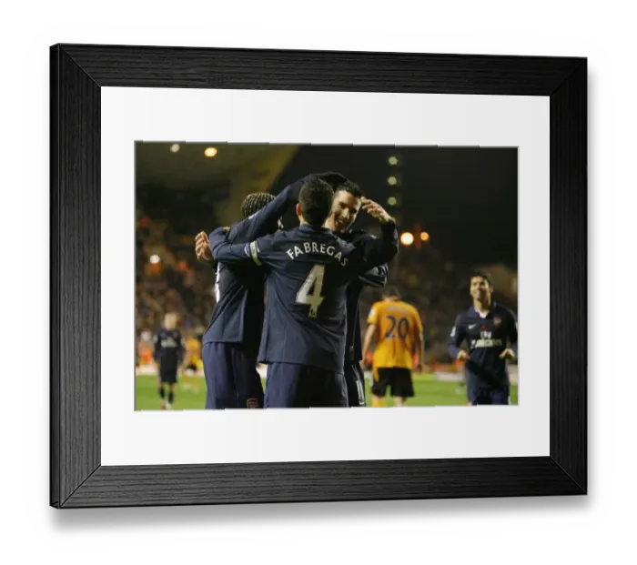 Framed Print : Fabregas Triumph: Arsenal's Glorious 3-1 Victory Over Wolves (2009) Framed Print : Fabregas Triumph: Arsenal's Glorious 3-1 Victory Over Wolves (2009)