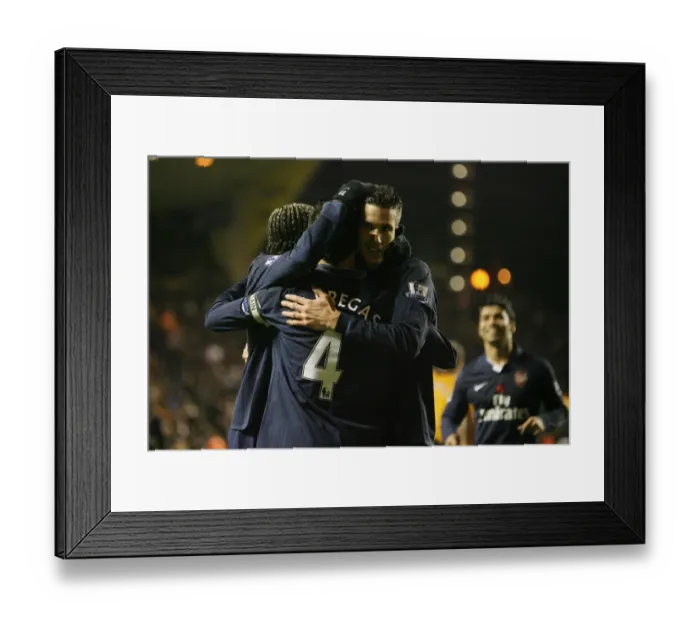 Framed Print : Cesc Fabregas Triumphant Goal: Arsenal's 3-1 Victory Over Wolves, 2009 Framed Print : Cesc Fabregas Triumphant Goal: Arsenal's 3-1 Victory Over Wolves, 2009