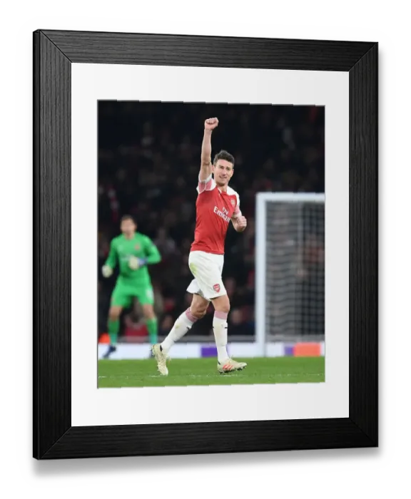 Framed Print : Arsenal's Laurent Koscielny Bids Farewell: Arsenal vs Qarabag, UEFA Europa League, December 2018