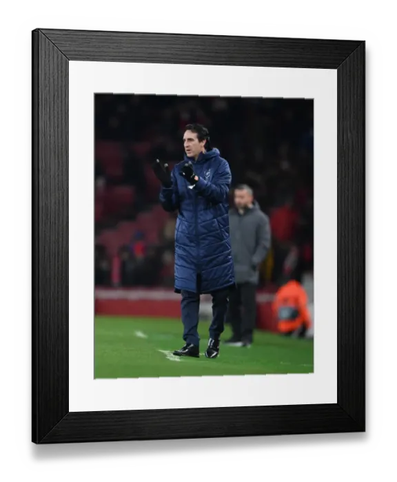 Framed Print : Unai Emery Leads Arsenal in Europa League Clash Against Qarabag Framed Print : Unai Emery Leads Arsenal in Europa League Clash Against Qarabag
