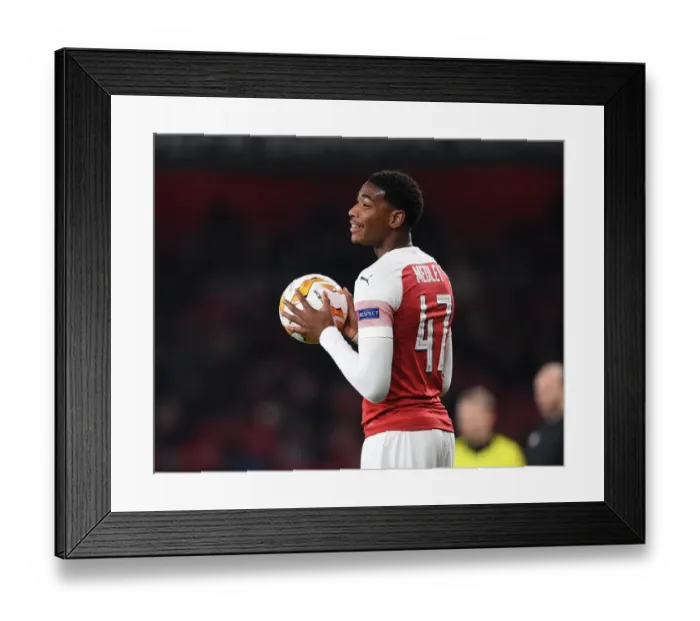 Framed Print : Zech Medley in Action: Arsenal vs Qarabag, UEFA Europa League Framed Print : Zech Medley in Action: Arsenal vs Qarabag, UEFA Europa League