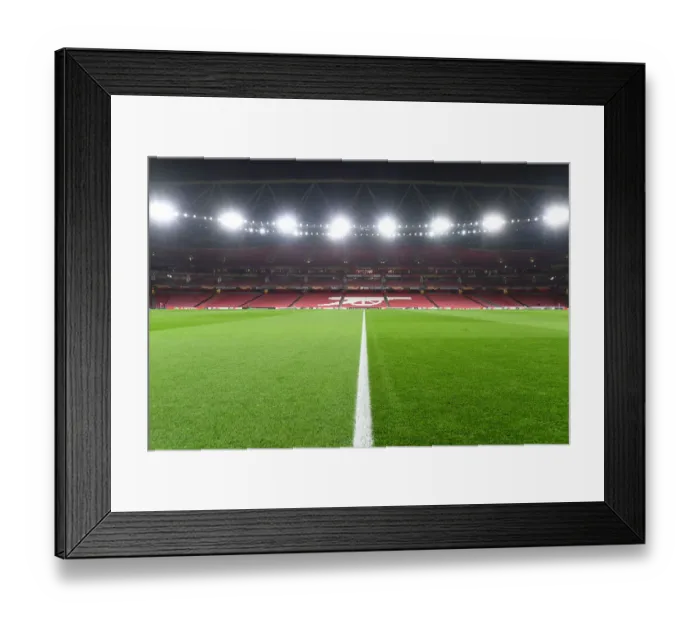 Framed Print : Arsenal's Emirates Stadium: Prepared for Europa League Battle Against Qarabag Framed Print : Arsenal's Emirates Stadium: Prepared for Europa League Battle Against Qarabag