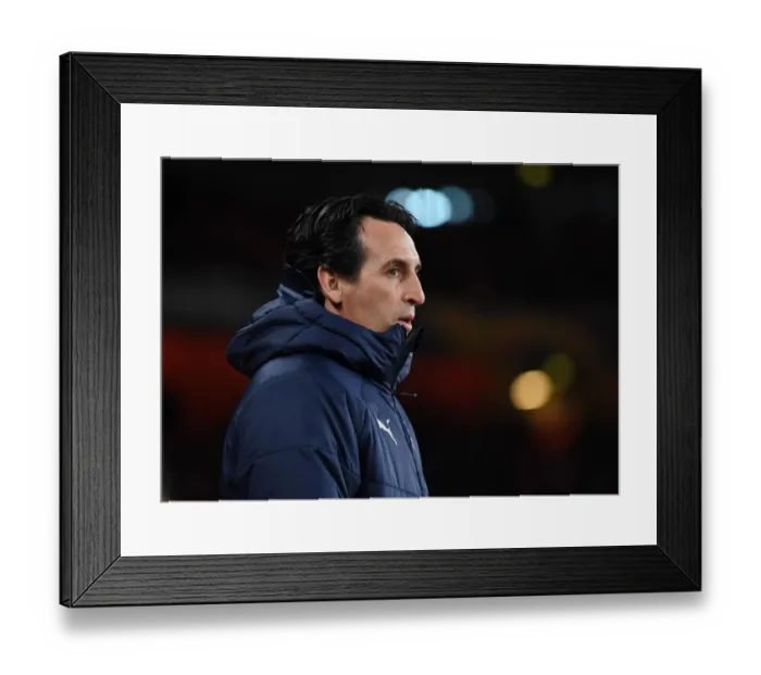 Framed Print : Unai Emery Leads Arsenal Against Qarabag in Europa League Group E