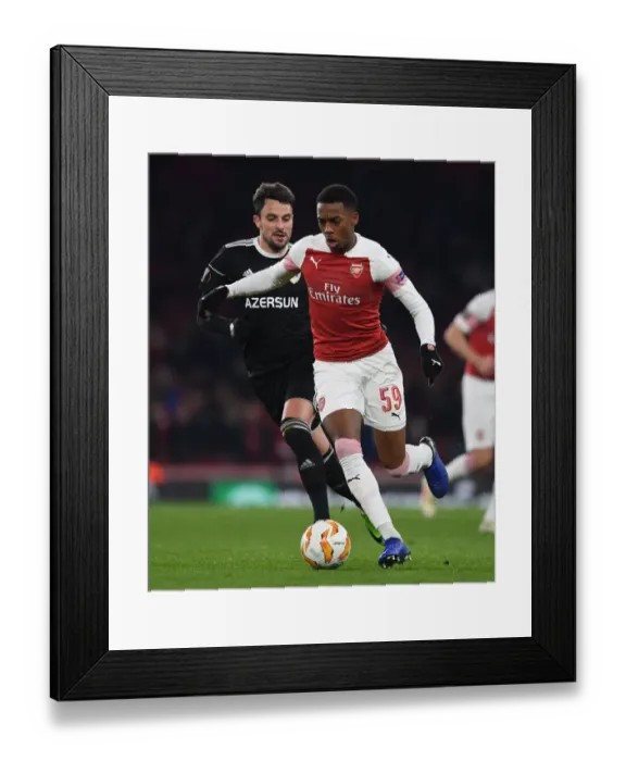 Framed Print : Joe Willock vs. Michel: A Europa League Showdown Framed Print : Joe Willock vs. Michel: A Europa League Showdown