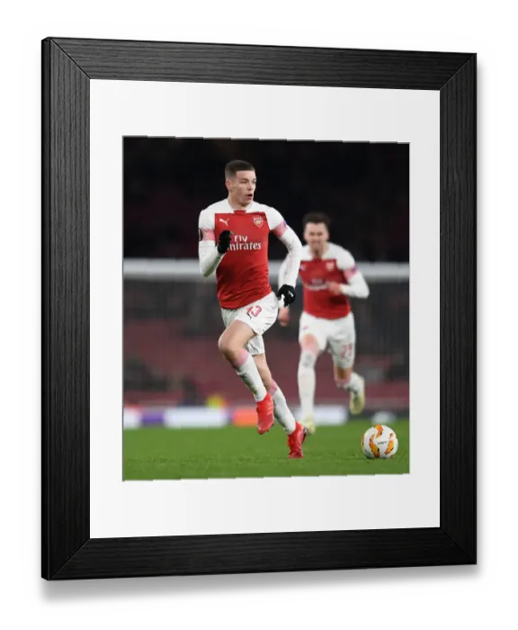 Framed Print : Charlie Gilmour in Action: Arsenal vs Qarabag, UEFA Europa League, Group E Framed Print : Charlie Gilmour in Action: Arsenal vs Qarabag, UEFA Europa League, Group E