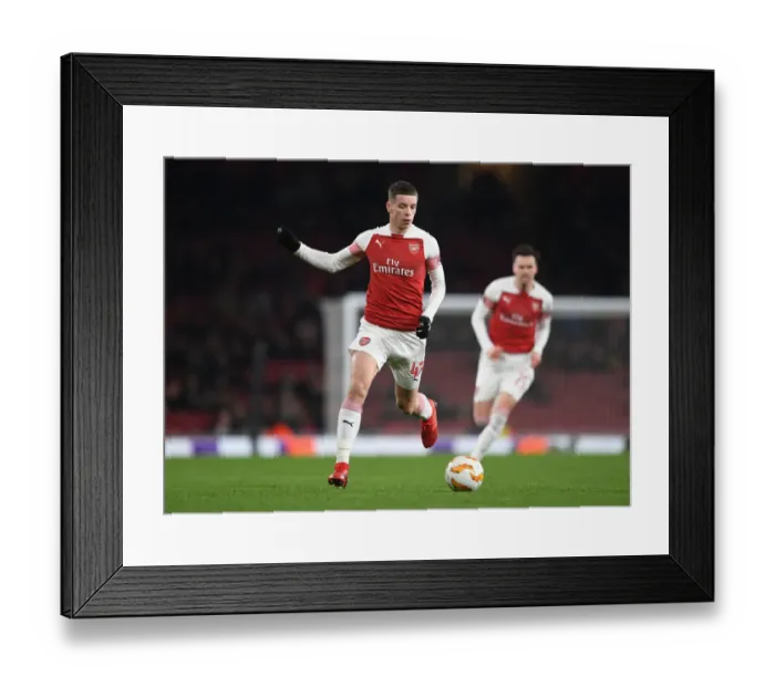 Framed Print : Charlie Gilmour: In Action for Arsenal against Qarabag (UEFA Europa League, 2018-19) Framed Print : Charlie Gilmour: In Action for Arsenal against Qarabag (UEFA Europa League, 2018-19)