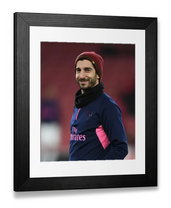 Framed Print : Henrikh Mkhitaryan: Arsenal's Ready-to-Go Weapon Against Qarabag in Europa League