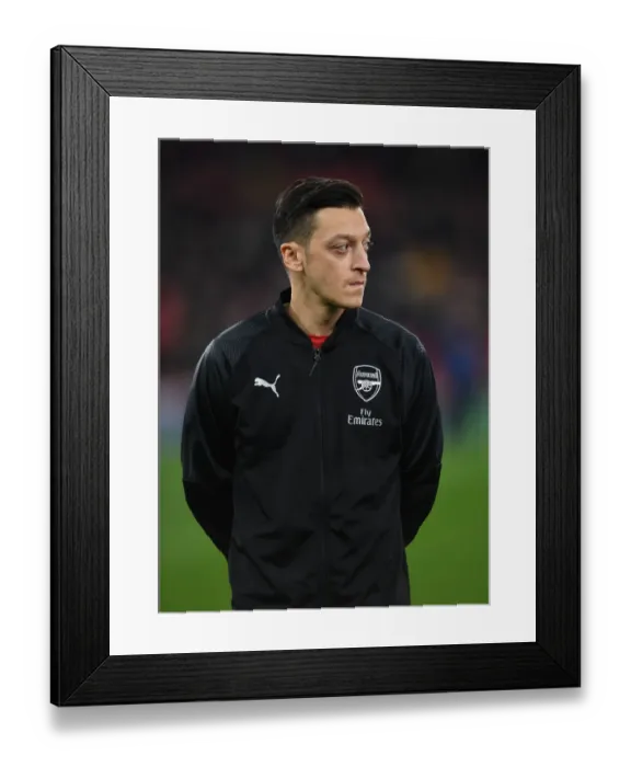 Framed Print : Mesut Ozil: Arsenal's Star Player in Europa League Clash Against Qarabag Framed Print : Mesut Ozil: Arsenal's Star Player in Europa League Clash Against Qarabag