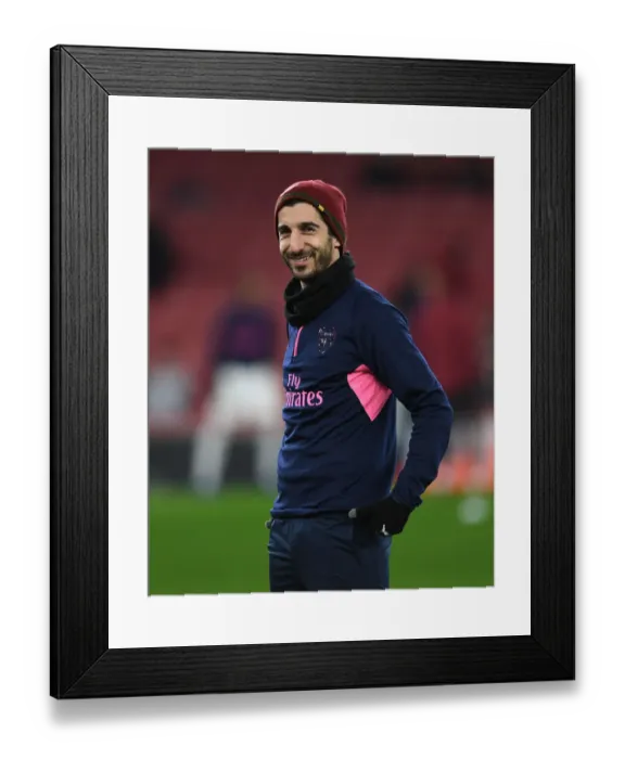 Framed Print : Arsenal's Mkhitaryan Gears Up for Europa League Clash Against Qarabag Framed Print : Arsenal's Mkhitaryan Gears Up for Europa League Clash Against Qarabag