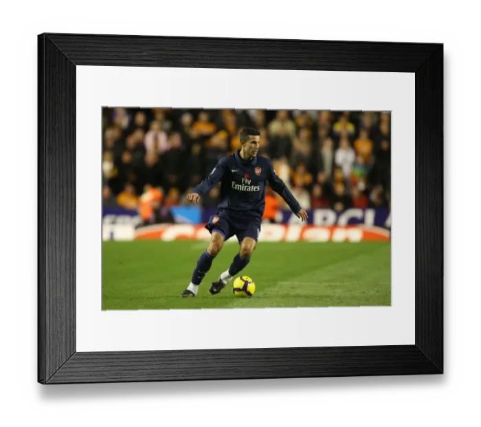 Framed Print : Robin van Persie's Dominance: Arsenal 4-1 Wolves, Barclays Premier League, 2009 Framed Print : Robin van Persie's Dominance: Arsenal 4-1 Wolves, Barclays Premier League, 2009