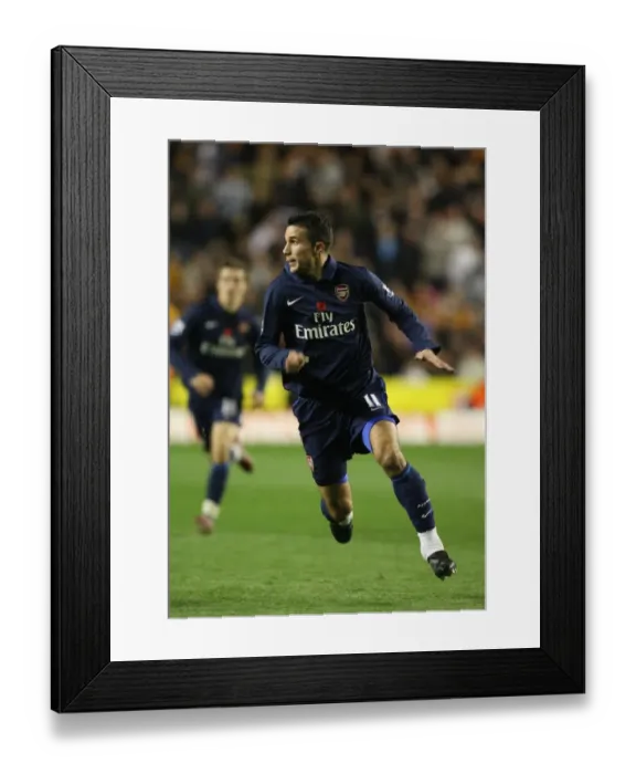 Framed Print : Robin van Persie's Brilliance: Arsenal's 4-1 Victory Over Wolves, 2009 Framed Print : Robin van Persie's Brilliance: Arsenal's 4-1 Victory Over Wolves, 2009