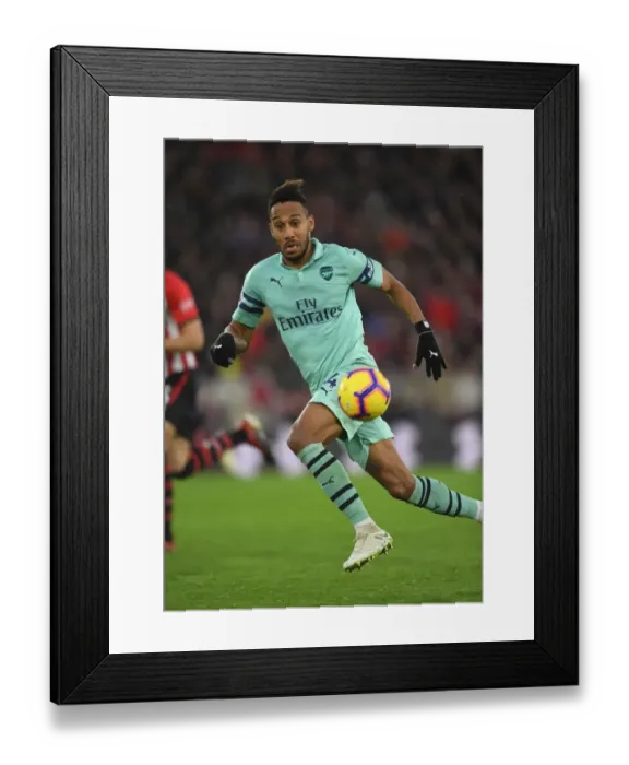 Framed Print : Pierre-Emerick Aubameyang in Action: Southampton vs Arsenal, Premier League 2018-19 Framed Print : Pierre-Emerick Aubameyang in Action: Southampton vs Arsenal, Premier League 2018-19
