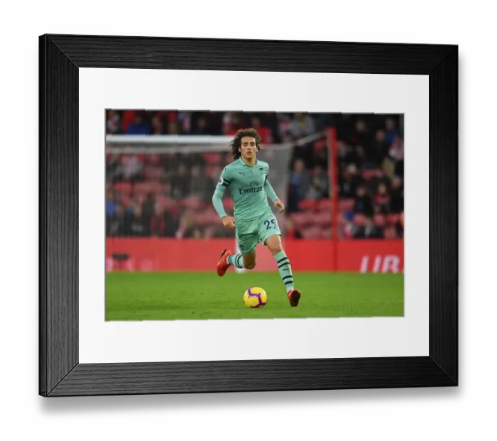 Framed Print : Guendouzi in Action: Southampton vs. Arsenal, Premier League 2018-19