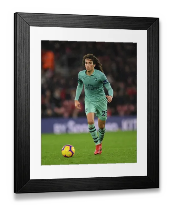 Framed Print : Guendouzi in Action: Southampton vs Arsenal, Premier League 2018-19