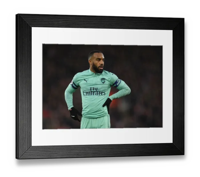 Framed Print : Alexandre Lacazette in Action: Southampton vs Arsenal, Premier League 2018-19