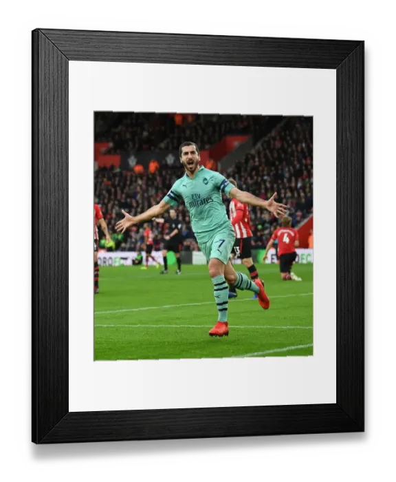 Framed Print : Mkhitaryan's Stunner: Arsenal's Winning Goal vs Southampton (2018-19) Framed Print : Mkhitaryan's Stunner: Arsenal's Winning Goal vs Southampton (2018-19)
