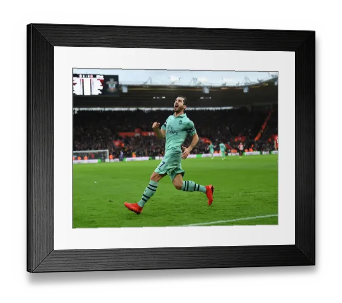 Framed Print : Mkhitaryan Strikes: Arsenal Secure Victory Over Southampton in Premier League Framed Print : Mkhitaryan Strikes: Arsenal Secure Victory Over Southampton in Premier League
