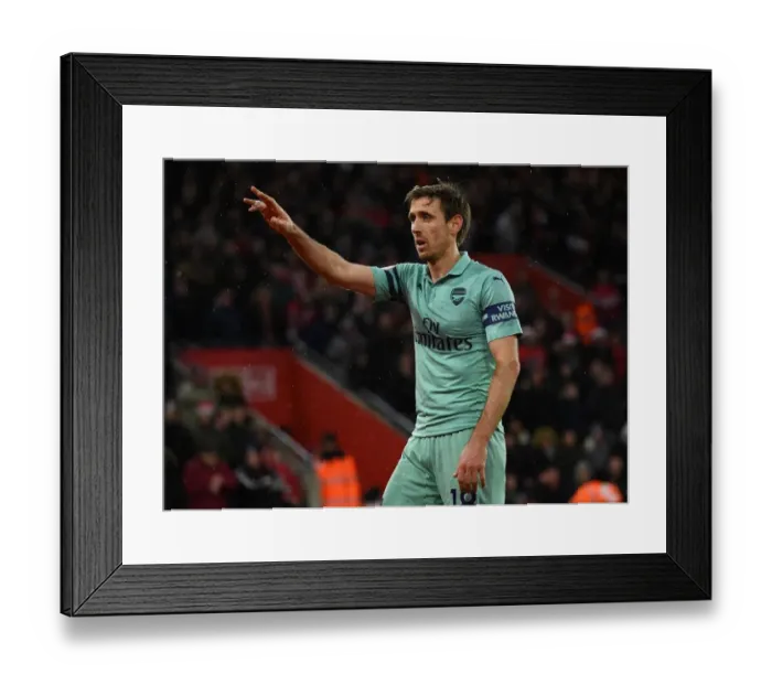 Framed Print : Nacho Monreal in Action: Southampton vs. Arsenal, Premier League 2018-19