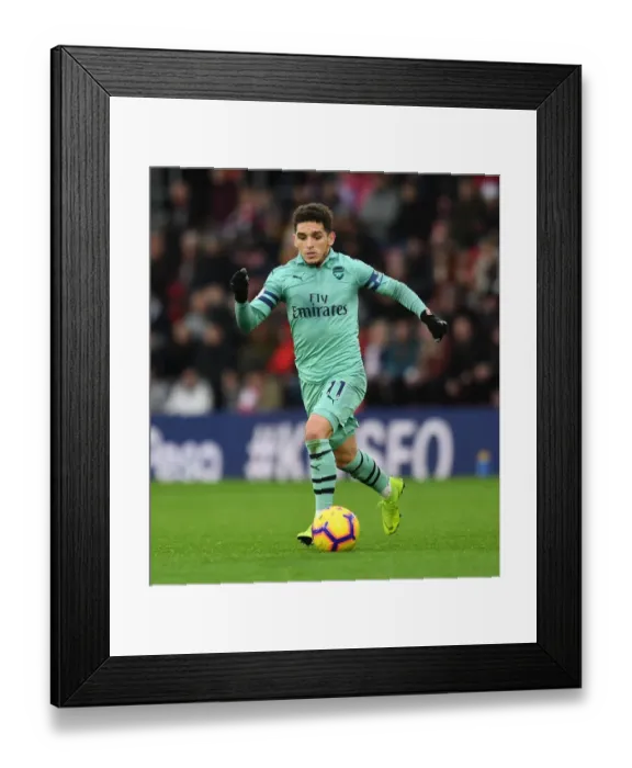 Framed Print : Lucas Torreira in Action: Southampton vs. Arsenal, Premier League 2018-19