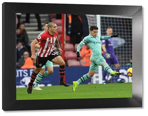 Torreira vs. Romeu: Intense Battle in Southampton v Arsenal Premier League Clash