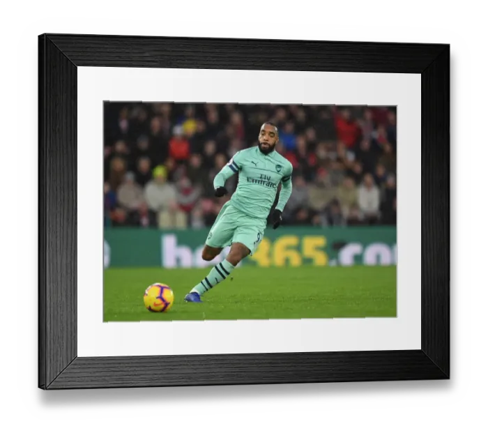 Framed Print : Alexandre Lacazette's Thrilling Performance in Arsenal's 3-2 Loss to Southampton at St. Mary's Stadium Framed Print : Alexandre Lacazette's Thrilling Performance in Arsenal's 3-2 Loss to Southampton at St. Mary's Stadium