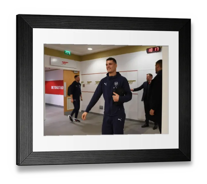 Framed Print : Arsenal's Granit Xhaka in the Changing Room Before Arsenal v Tottenham Carabao Cup Quarterfinal Framed Print : Arsenal's Granit Xhaka in the Changing Room Before Arsenal v Tottenham Carabao Cup Quarterfinal